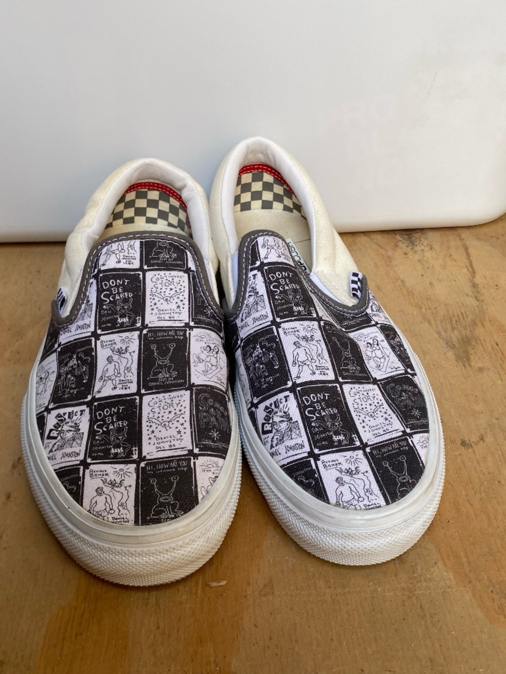 Vans x Daniel Johnston Slip-on Shoe mens 7.5 women's 9